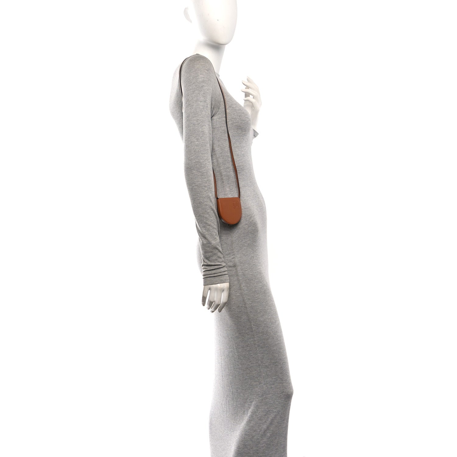 Loewe Soft Calfskin Mini Heel Pouch Tan 2 of 11