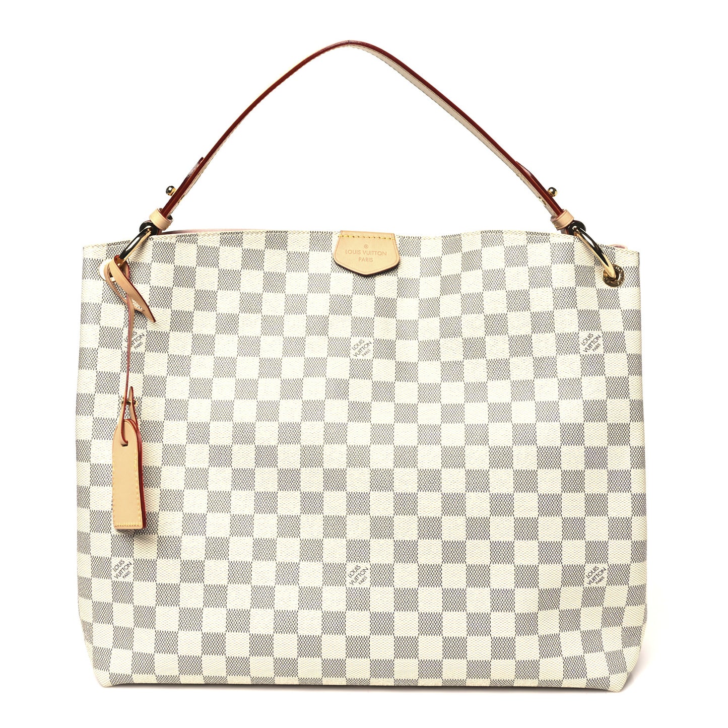 Damier Azur Graceful MM Rose Ballerine