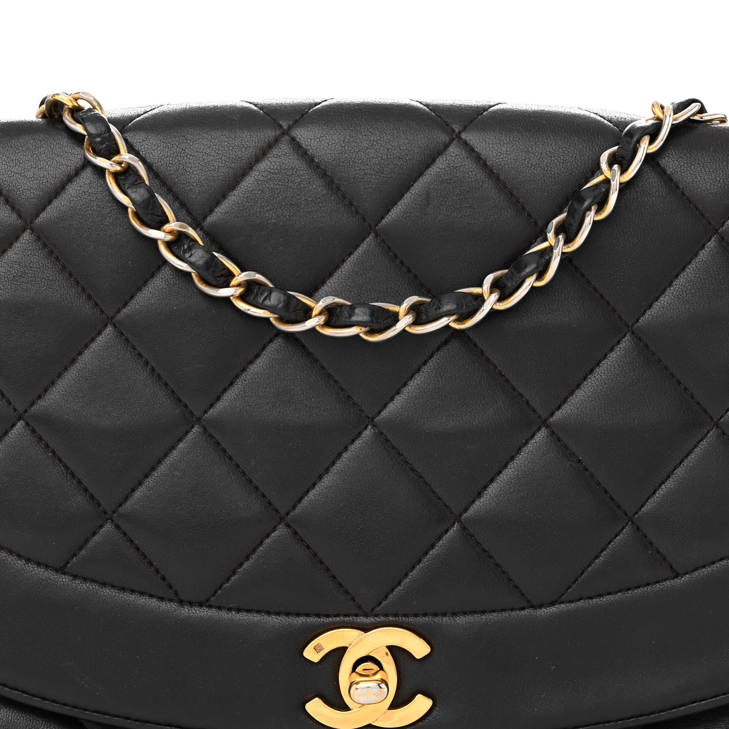 Chanel Lambskin Quilted Medium Single Flap Black 8 of 12