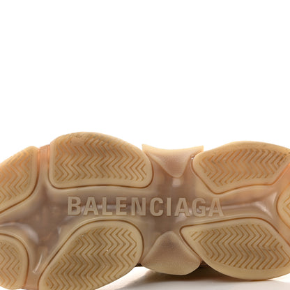 Balenciaga Fabric Mesh Clear Sole Womens Triple S Sneakers 37 Beige 8 of 8