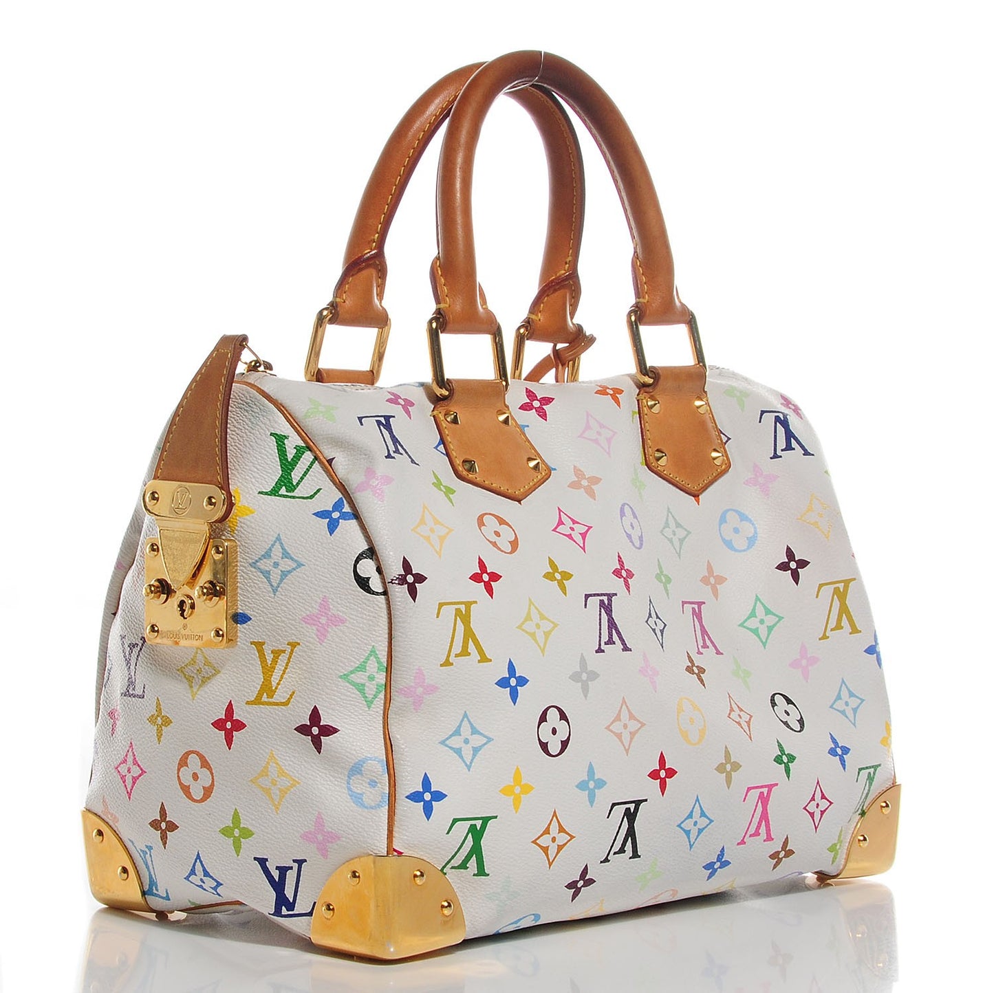 Monogram Multicolor Speedy 30 White