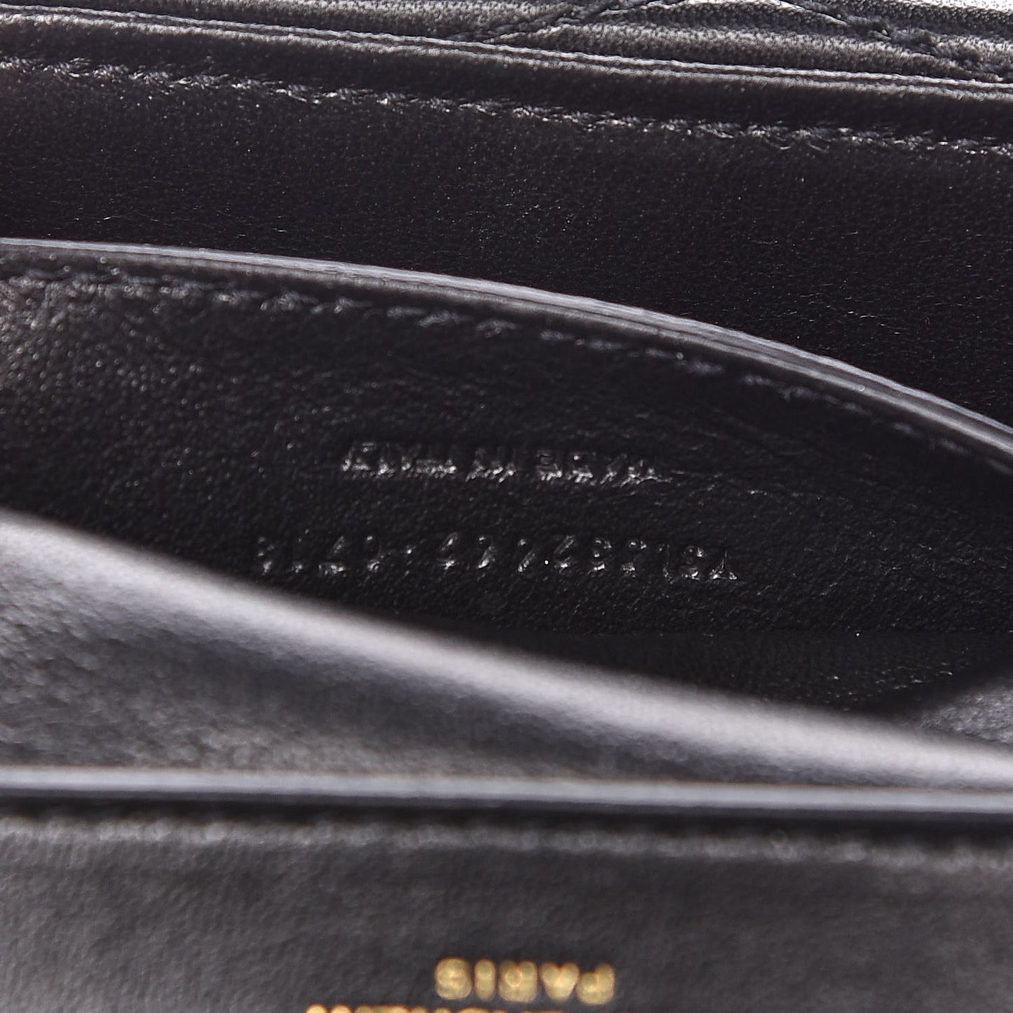 Lambskin Matelasse Chevron Monogram Small Sulpice Bag Black