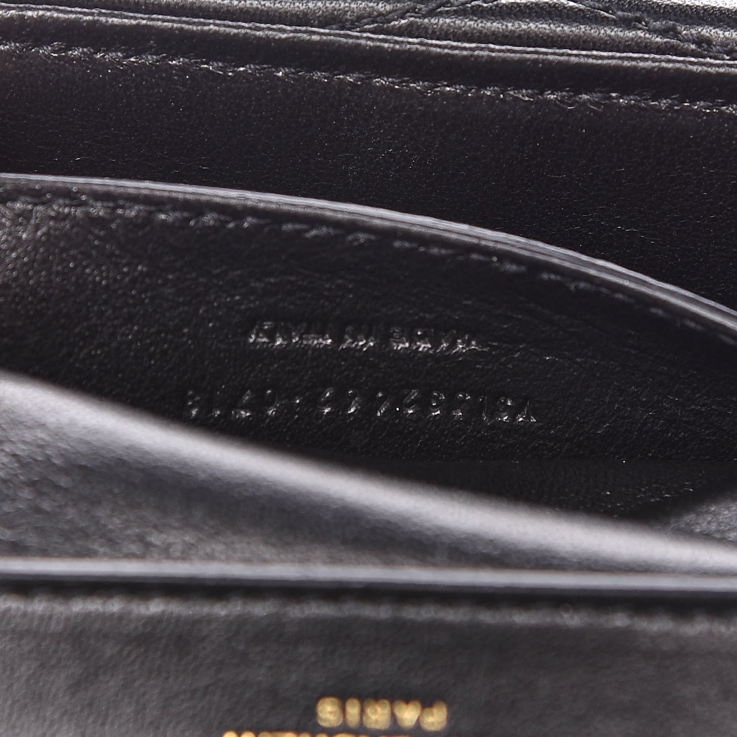 Saint Laurent Lambskin Matelasse Chevron Monogram Small Sulpice Bag Black 7 of 10