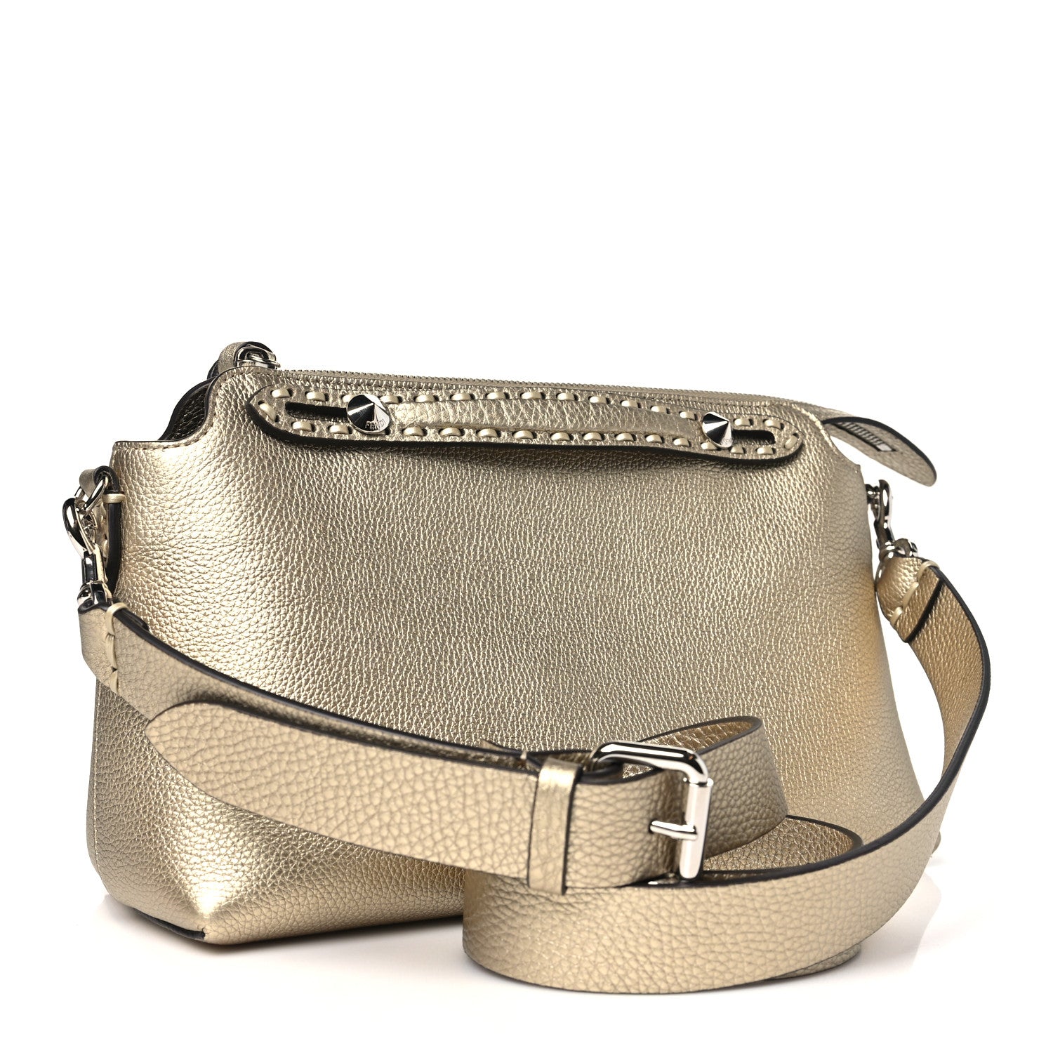 Fendi Cuoio Romano Selleria Medium By The Way Boston Bag Gold 3 of 11