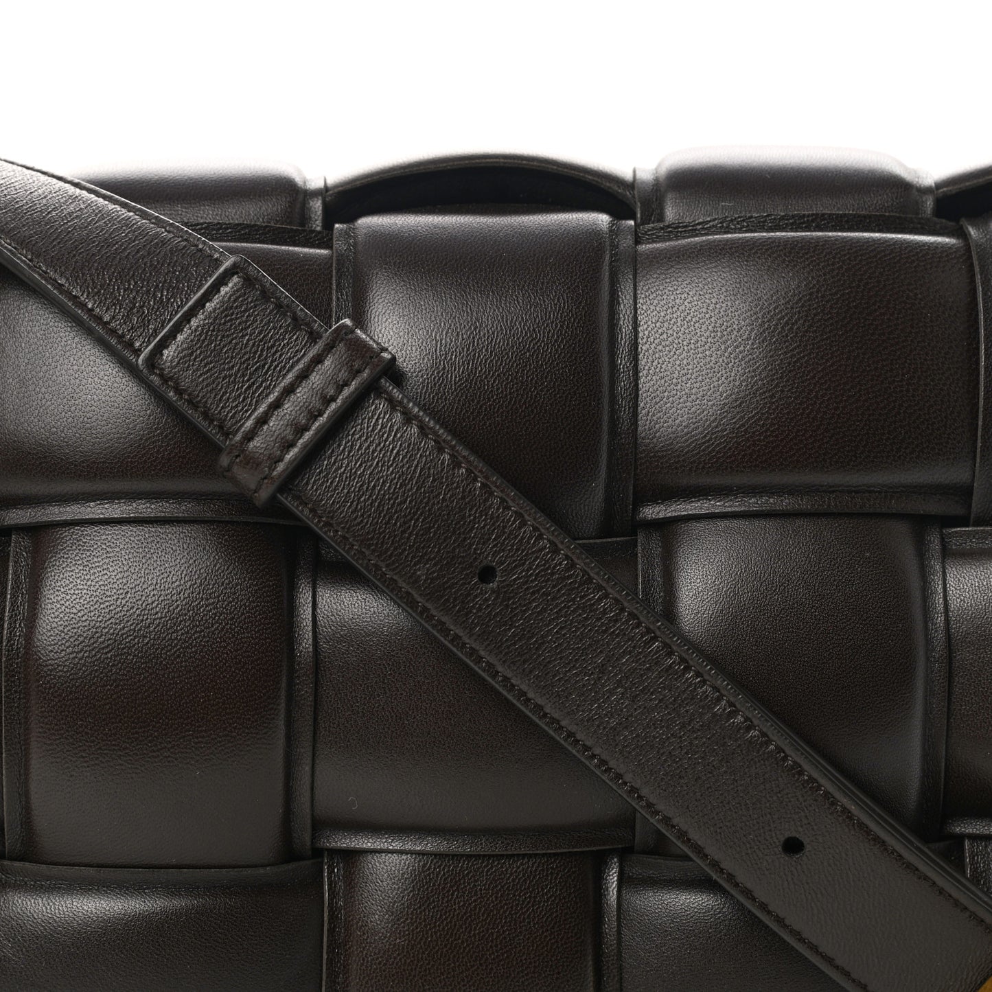 Nappa Maxi Intreccio Padded Cassette Crossbody Bag