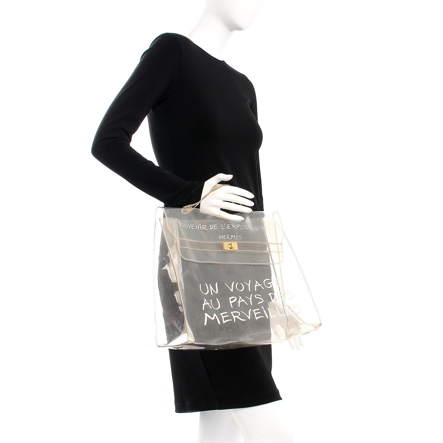 Hermes Vinyl Souvenir De L'Exposition Kelly Transparent 2 of 8