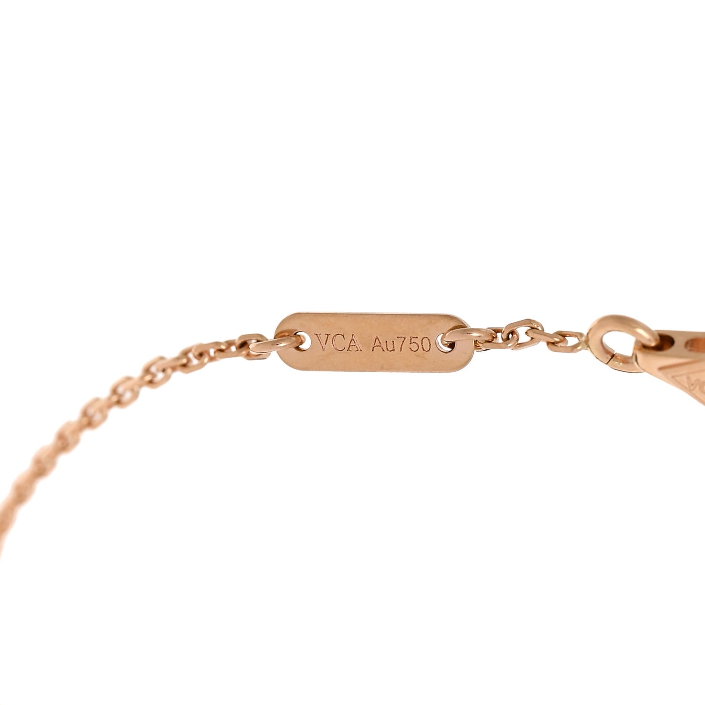 18K Rose Gold Carnelian Sweet Alhambra Bracelet