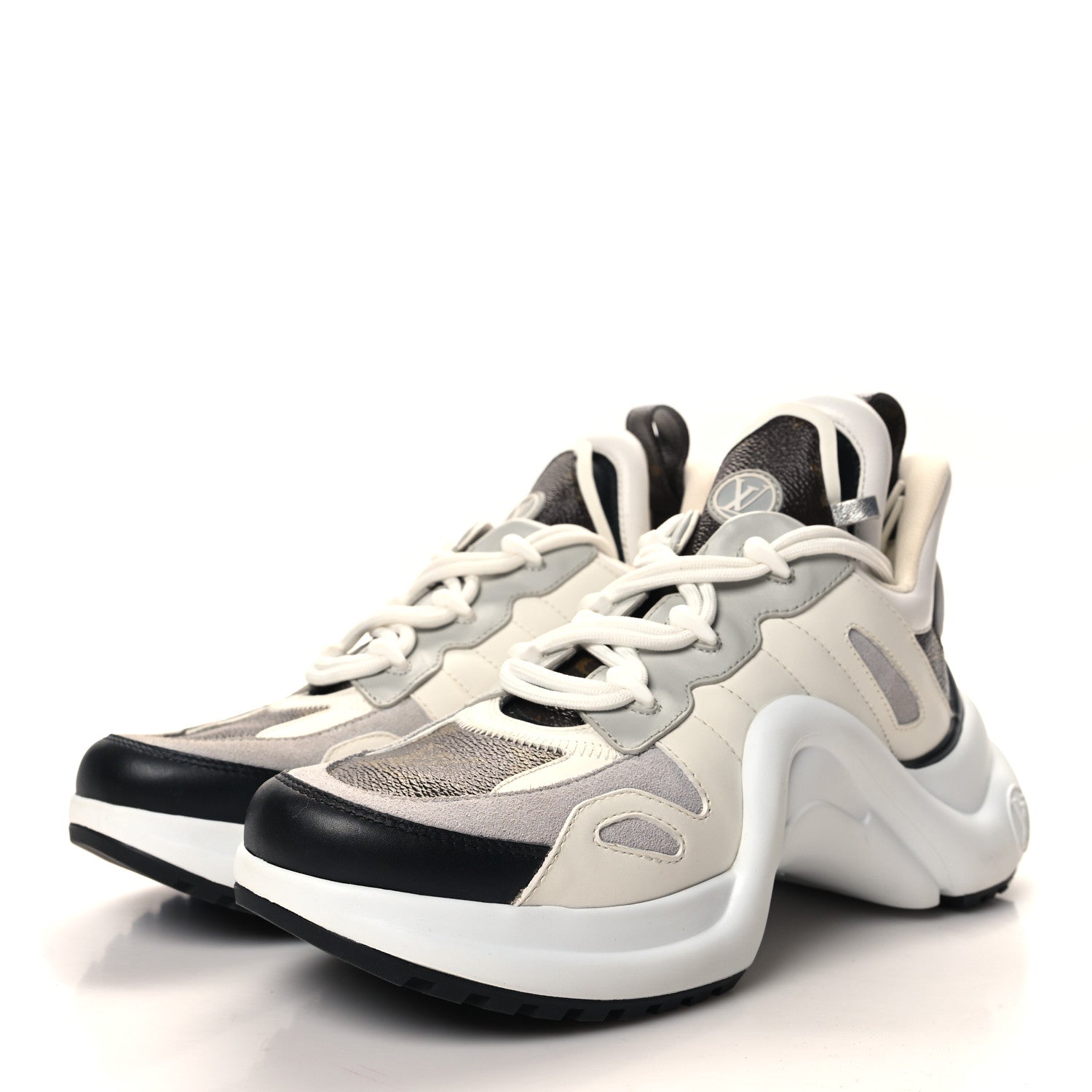 Louis Vuitton Monogram LV Archlight Sneakers 37 Grey White 3 of 10