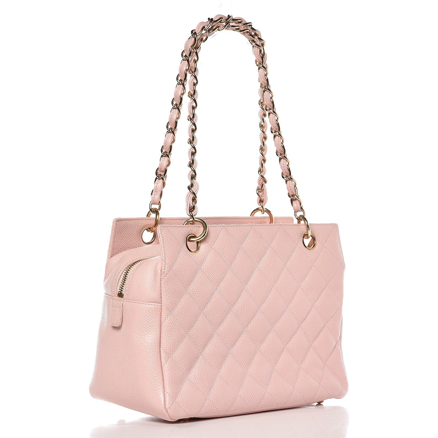 Chanel Caviar Quilted Petit Timeless Shopping Tote PTT Pink 3 of 11