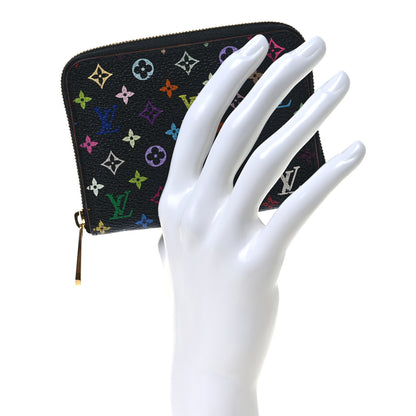 Louis Vuitton Monogram Multicolor Zippy Coin Purse Black Grenade 2 of 8