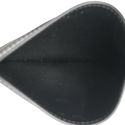 Celine Shiny Calfskin Triomphe Card Holder Black 5 of 9