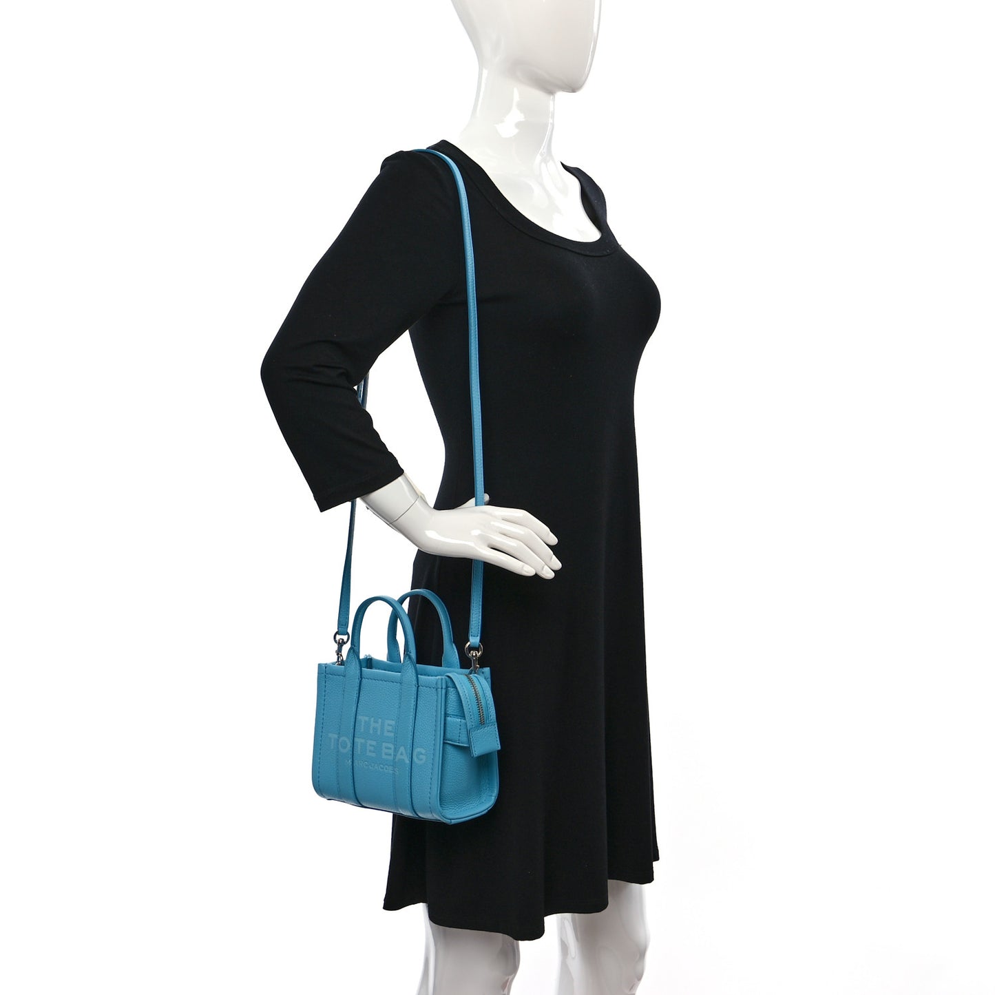 Grained Calfskin Micro The Tote Bag Pool