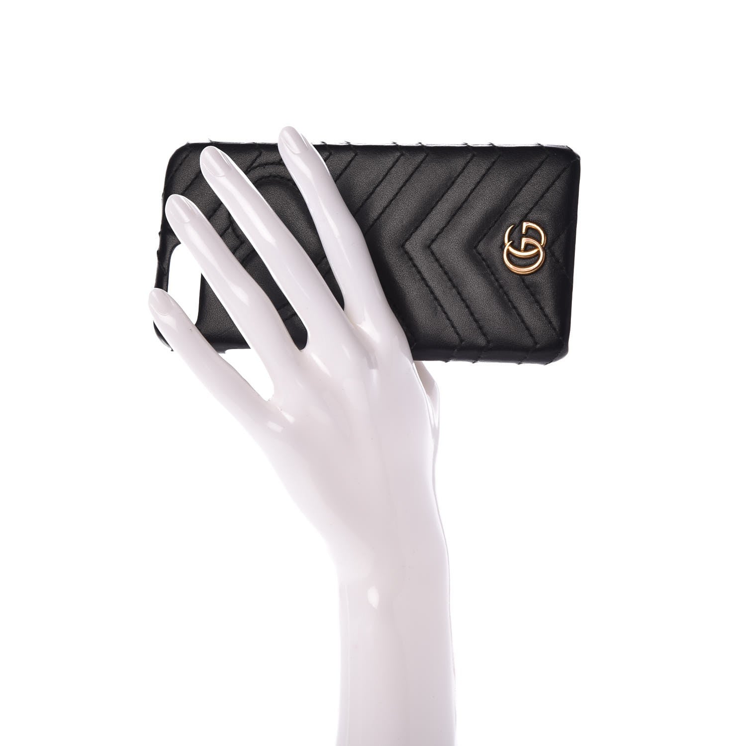 Gucci Calfskin Matelasse Marmont iPhone 7 Plus Case Black 2 of 5