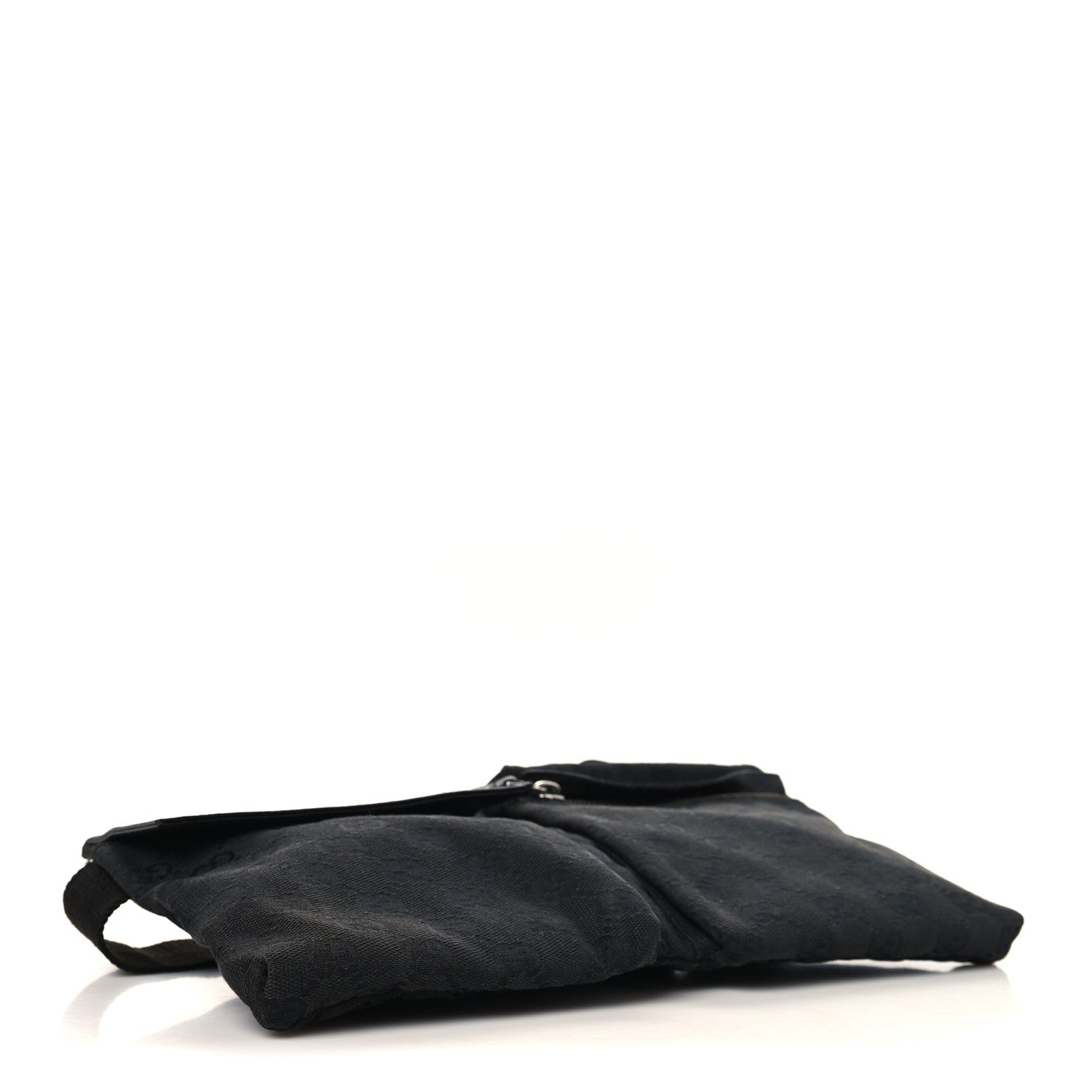 Gucci GG Monogram Double Pocket Belt Bag Black 3 of 9