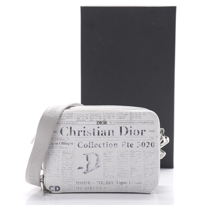 Christian Dior X DANIEL ARSHAM Grained Calfskin Newspaper Messenger White 14 of 14