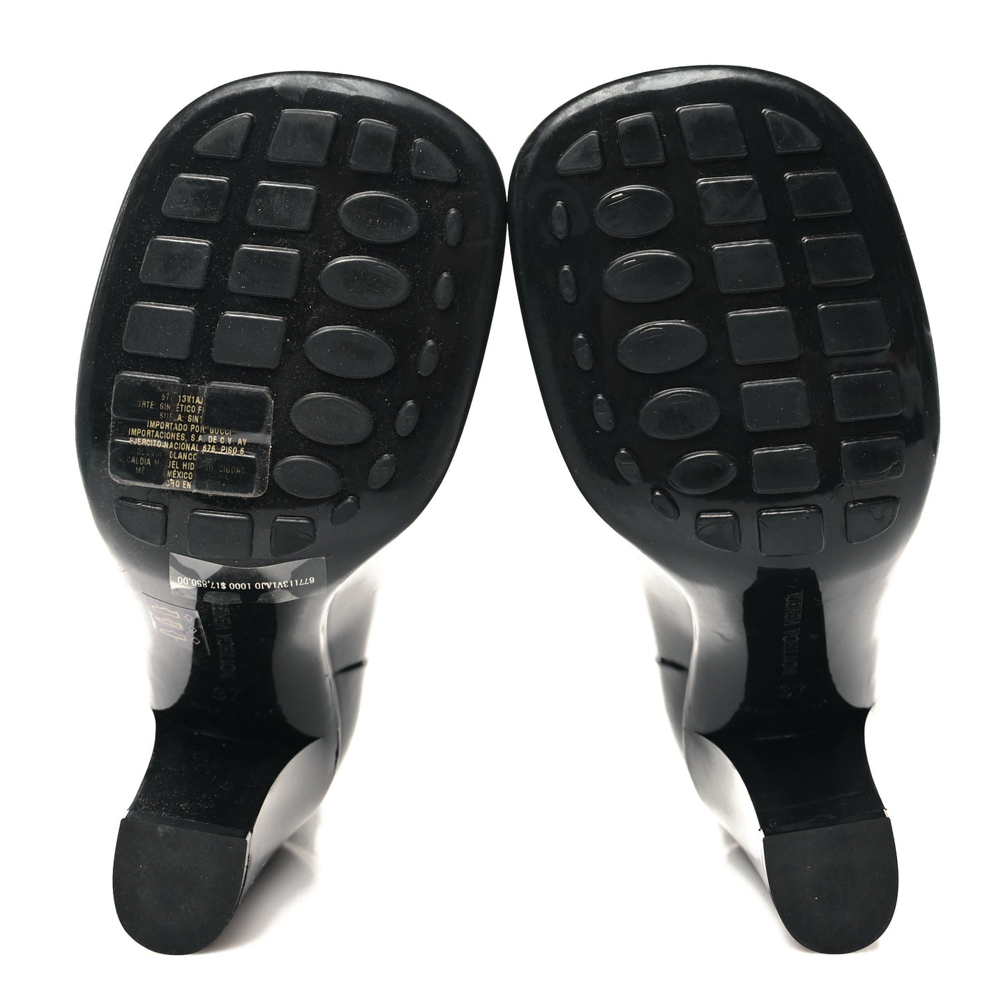 Rubber Shine Ankle Boots 37 Black