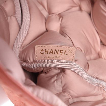 Chanel Iridescent Calfskin Quilted Large Chesterfield Flap Pink 6 of 10