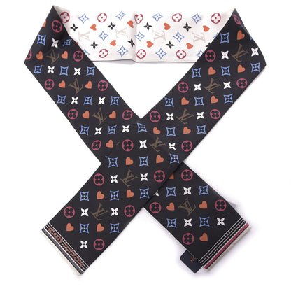 Louis Vuitton Silk Game On Bandeau Black White 2 of 6