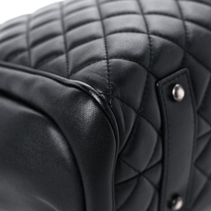 Chanel Lambskin Quilted Shopping Tote Black 8 of 14