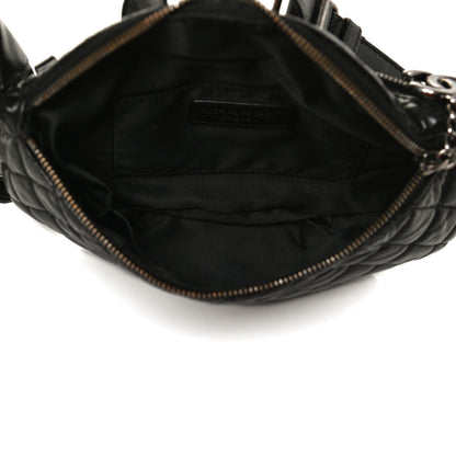 Chanel Lambskin Quilted Banane Waist Bag Fanny Pack Black 5 of 13