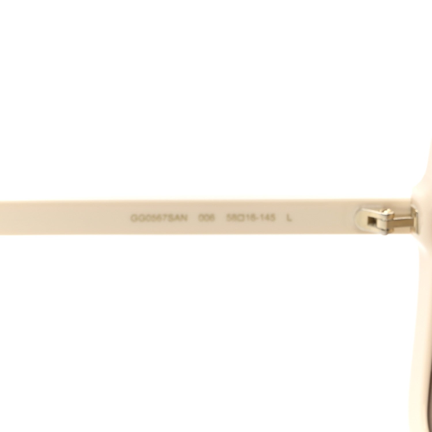 Gucci Acetate Square Frame GG0567SAN Sunglasses White 5 of 8