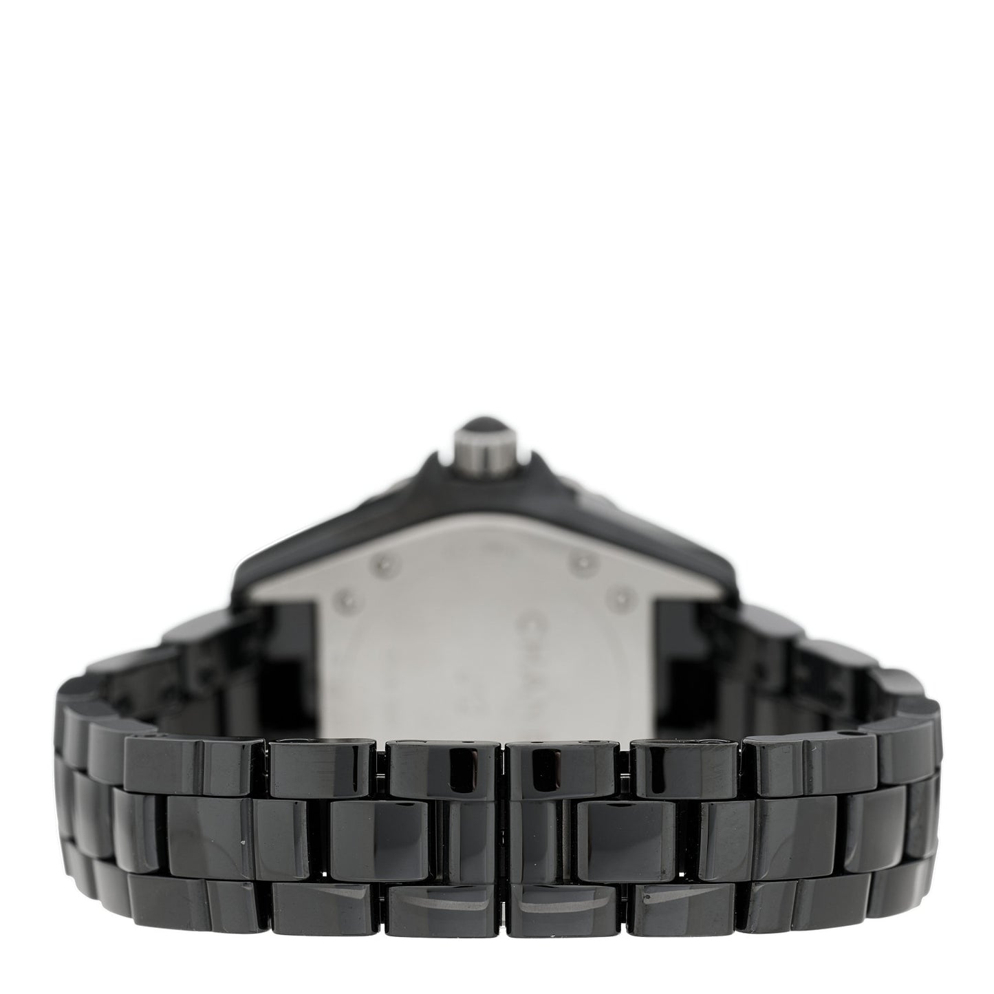 Stainless Steel Ceramic Diamond 33mm J12 Quartz Watch Black