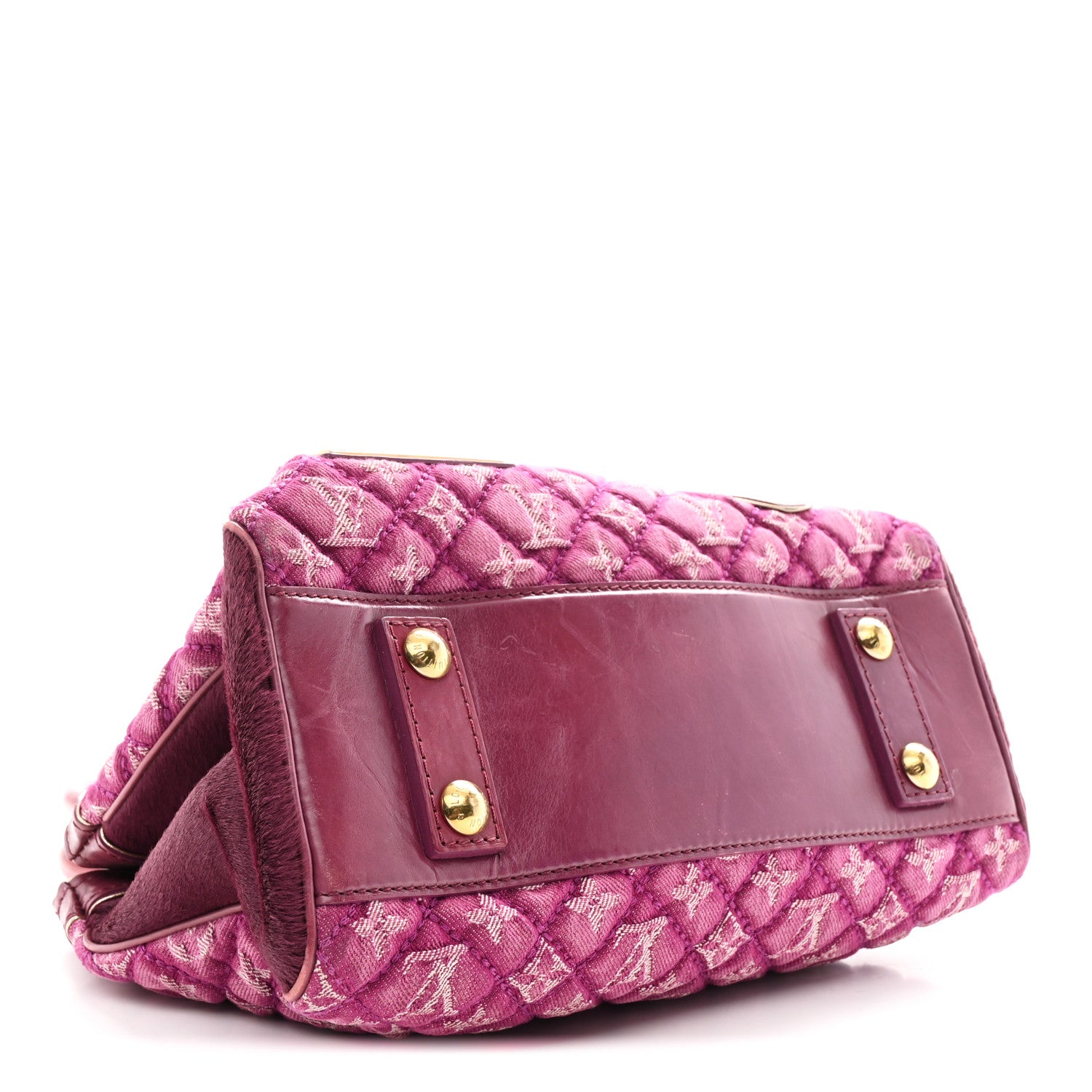 Louis Vuitton Monogram Denim Quilted Linda Fuchsia 4 of 12