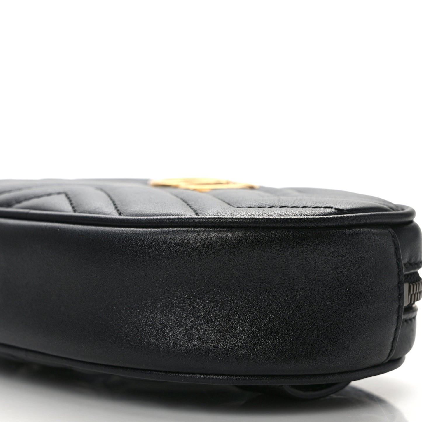 Calfskin Matelasse GG Marmont Belt Bag 85 34 Black