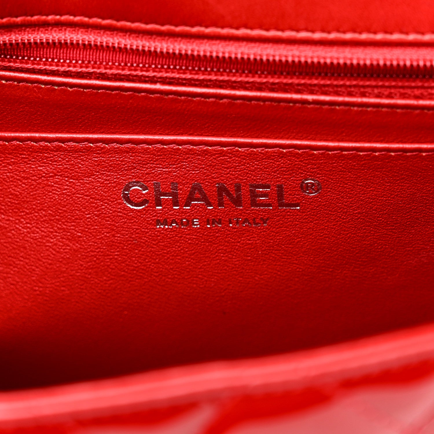 Chanel Patent Quilted Jumbo Single Flap Red 6 of 18