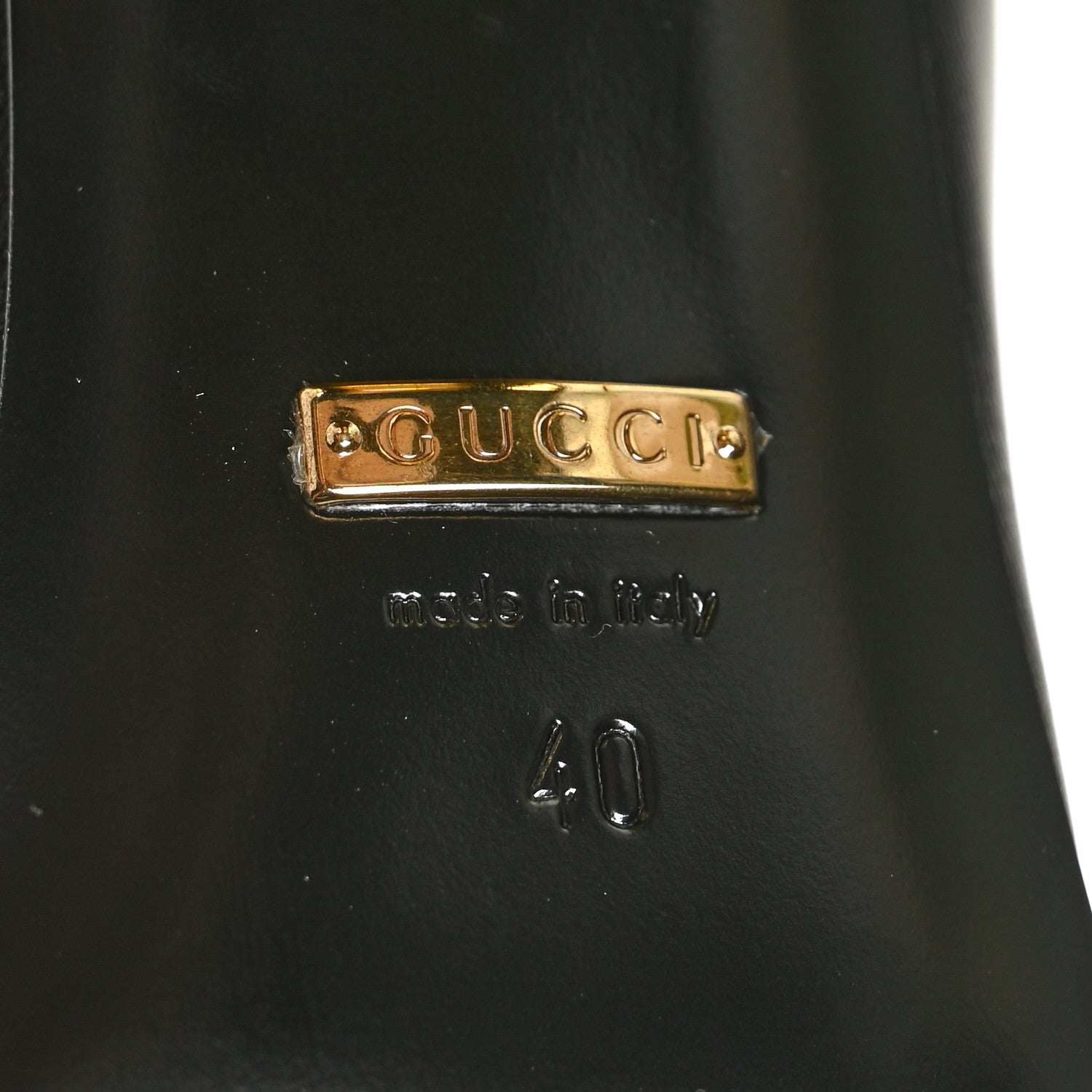Gucci Malaga Kid Horsebit 75mm Pumps 37.5 Black 7 of 7