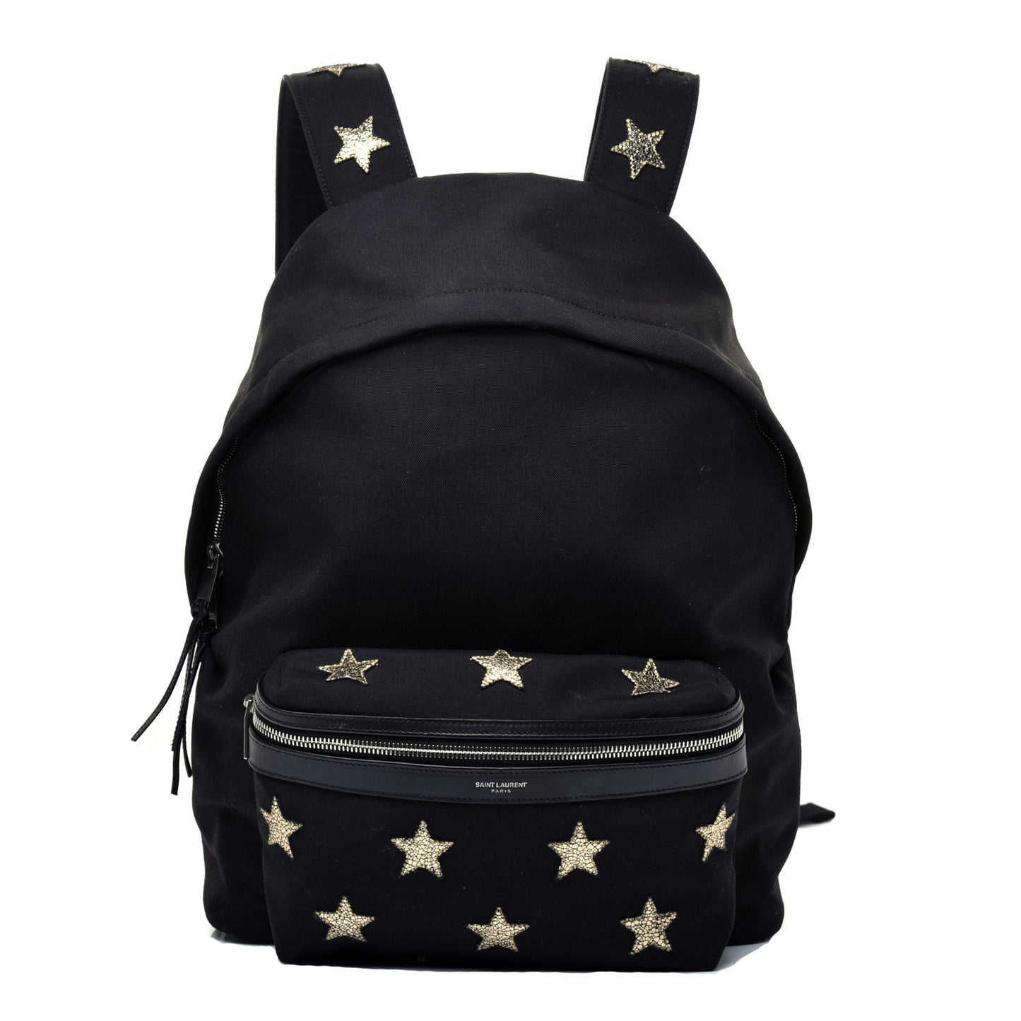 Canvas Star Patch City Backpack Black