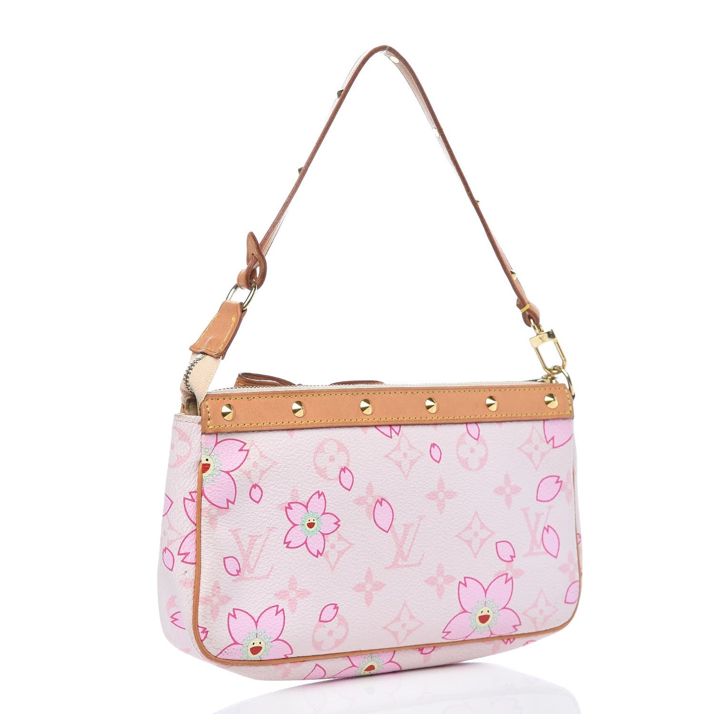 Monogram Cherry Blossom Pochette Accessories Pink