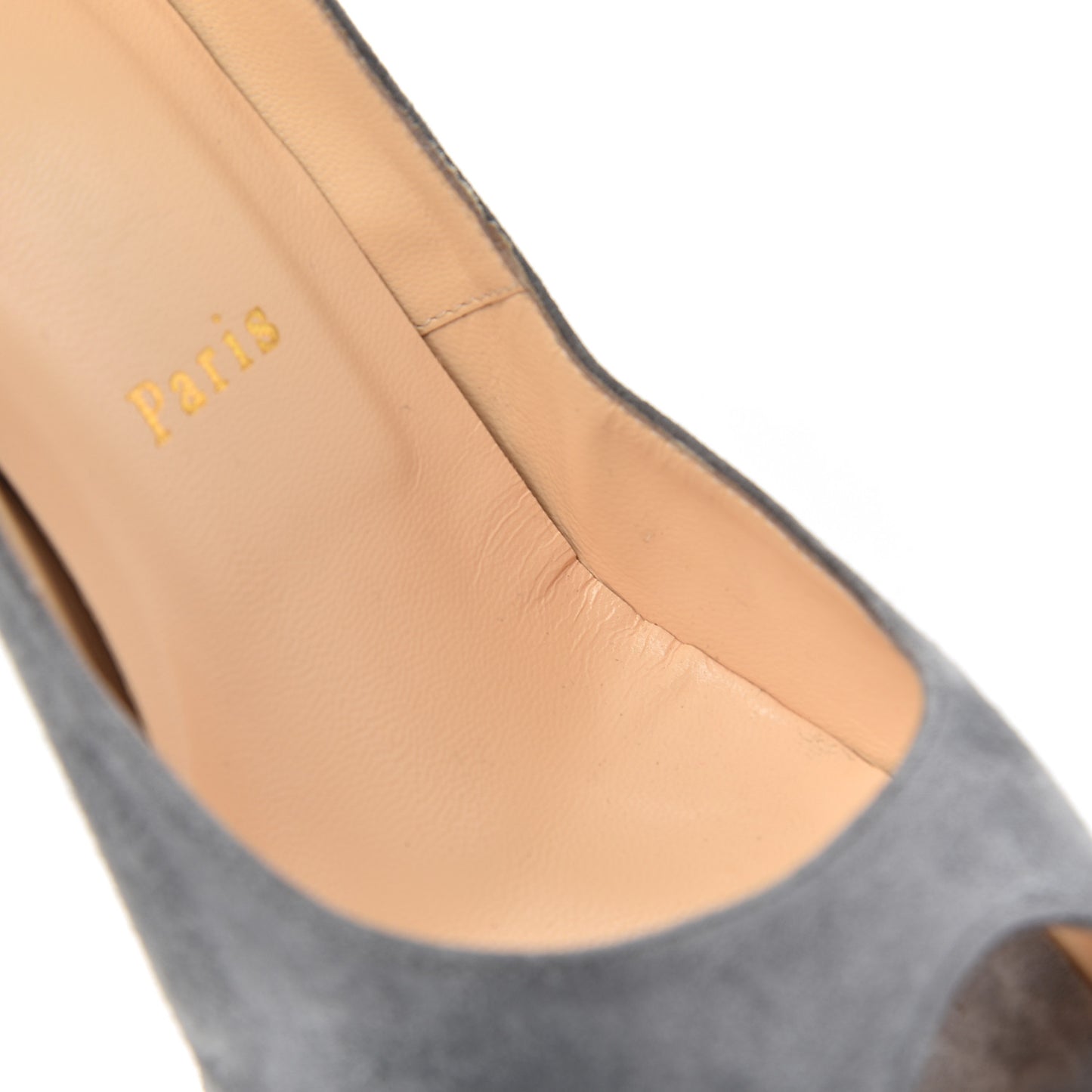 Suede Palais Royal Trepointe 140 Pumps 38 Grey