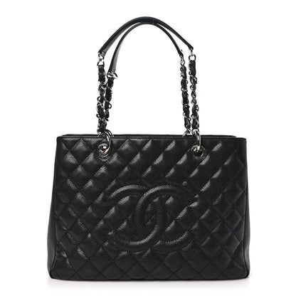 Chanel Caviar Quilted Grand Shopping Tote GST Black 1 of 11