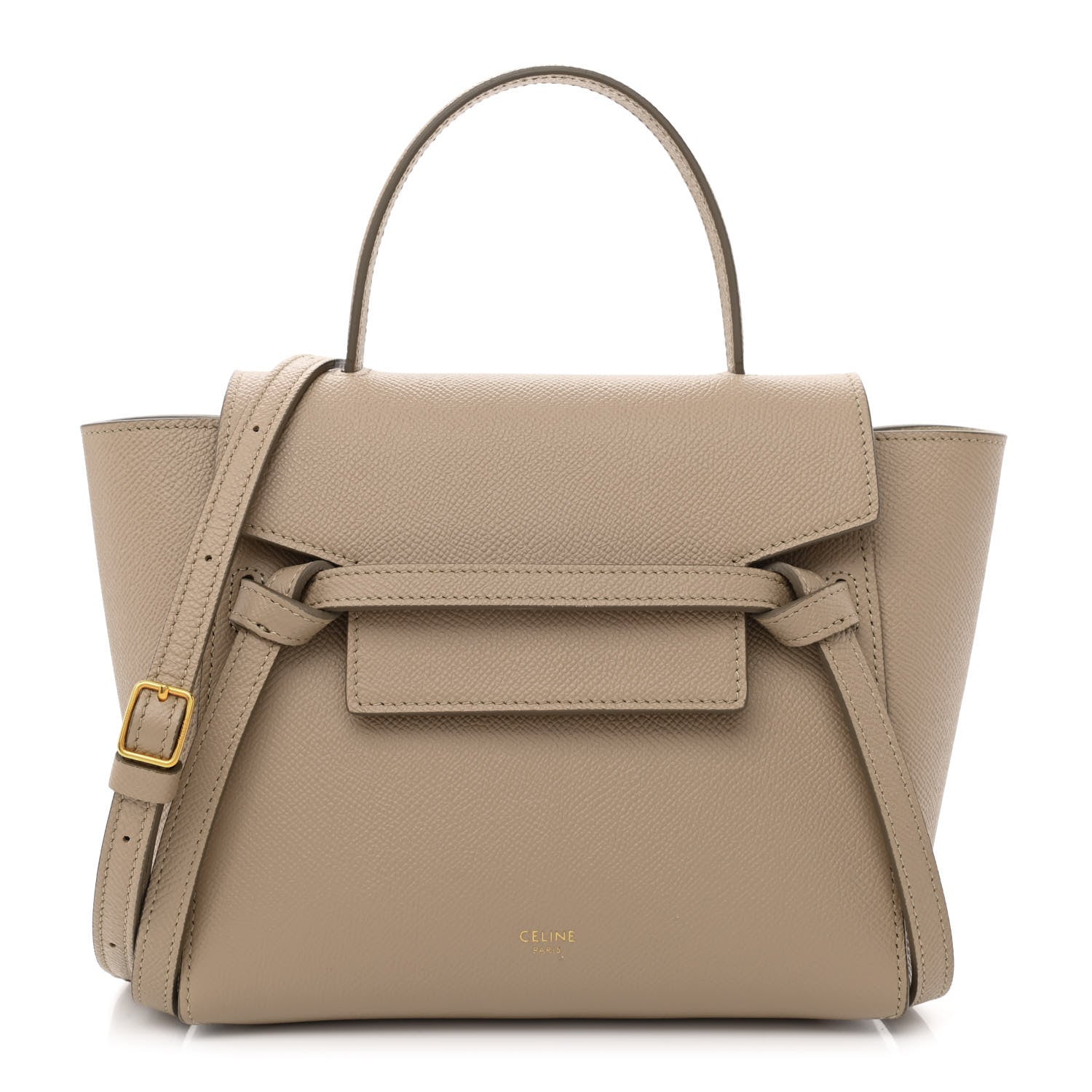 Celine Grained Calfskin Nano Belt Bag Light Taupe 1 of 11