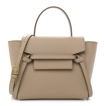 Celine Grained Calfskin Nano Belt Bag Light Taupe 1 of 11