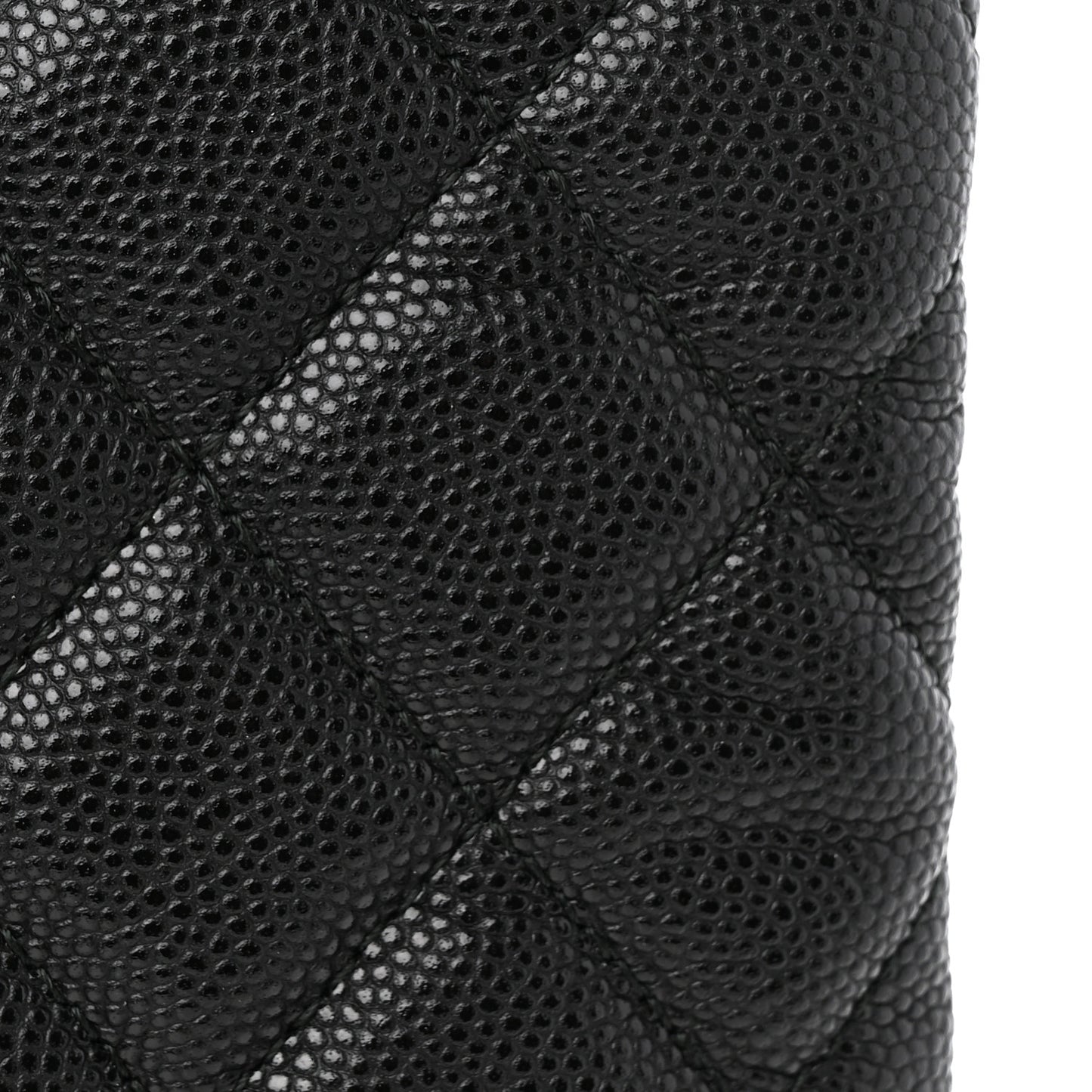 Caviar Quilted Medium Boy Cosmetic Case Black