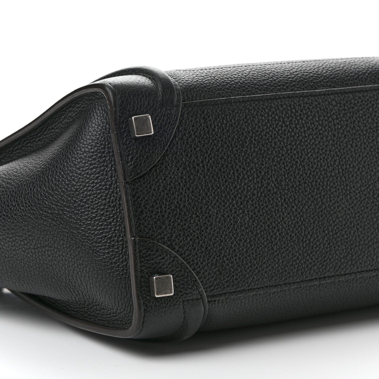 Celine Drummed Calfskin Micro Luggage Black 8 of 9