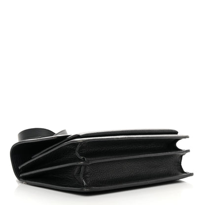 Saint Laurent Grained Calfskin Medium Monogram Sunset Satchel Black 4 of 21