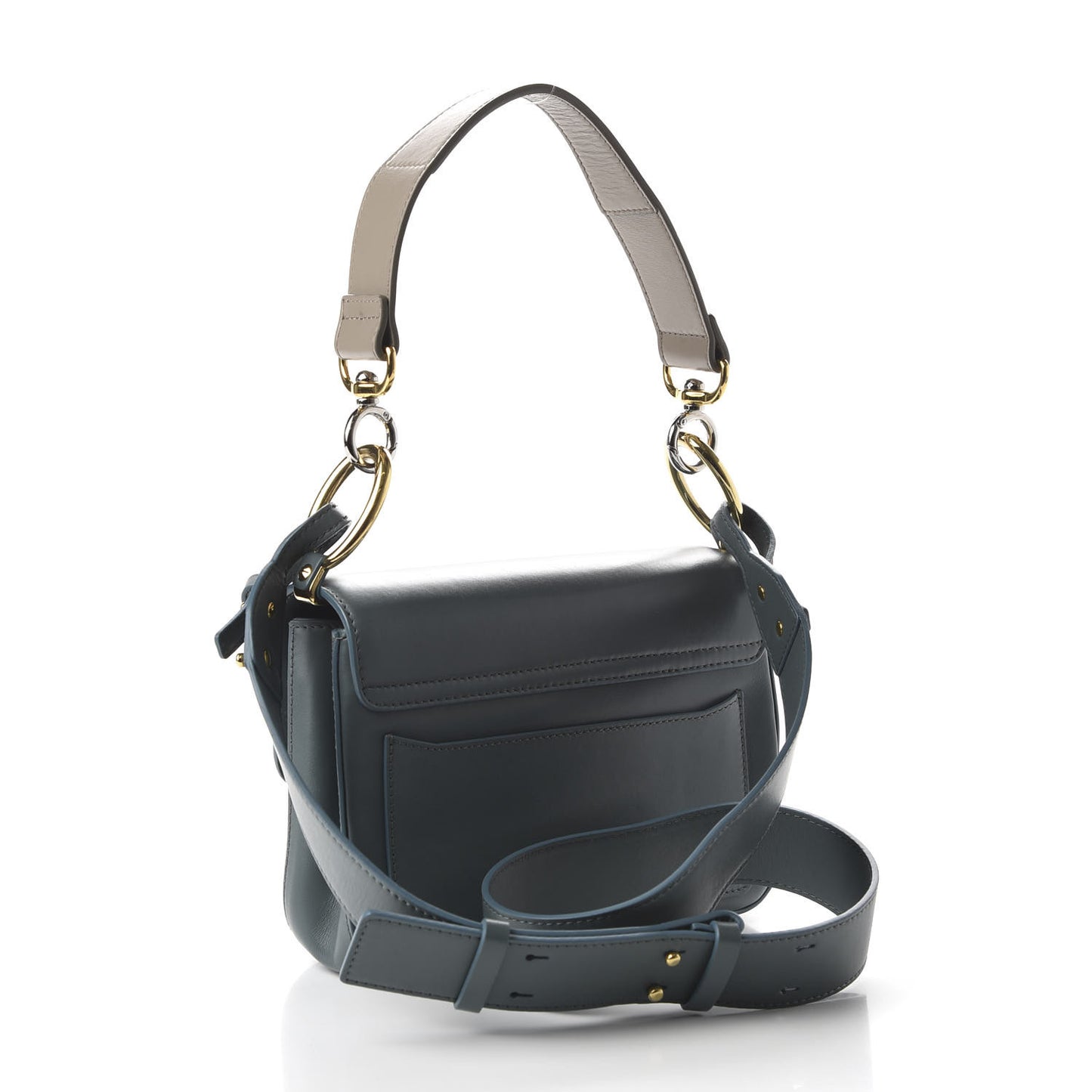 Calfskin Small C Double Carry Cloudy Blue
