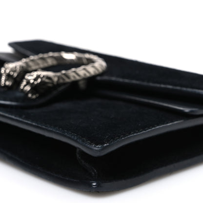 Gucci Suede Super Mini Dionysus Shoulder Bag Black 9 of 9