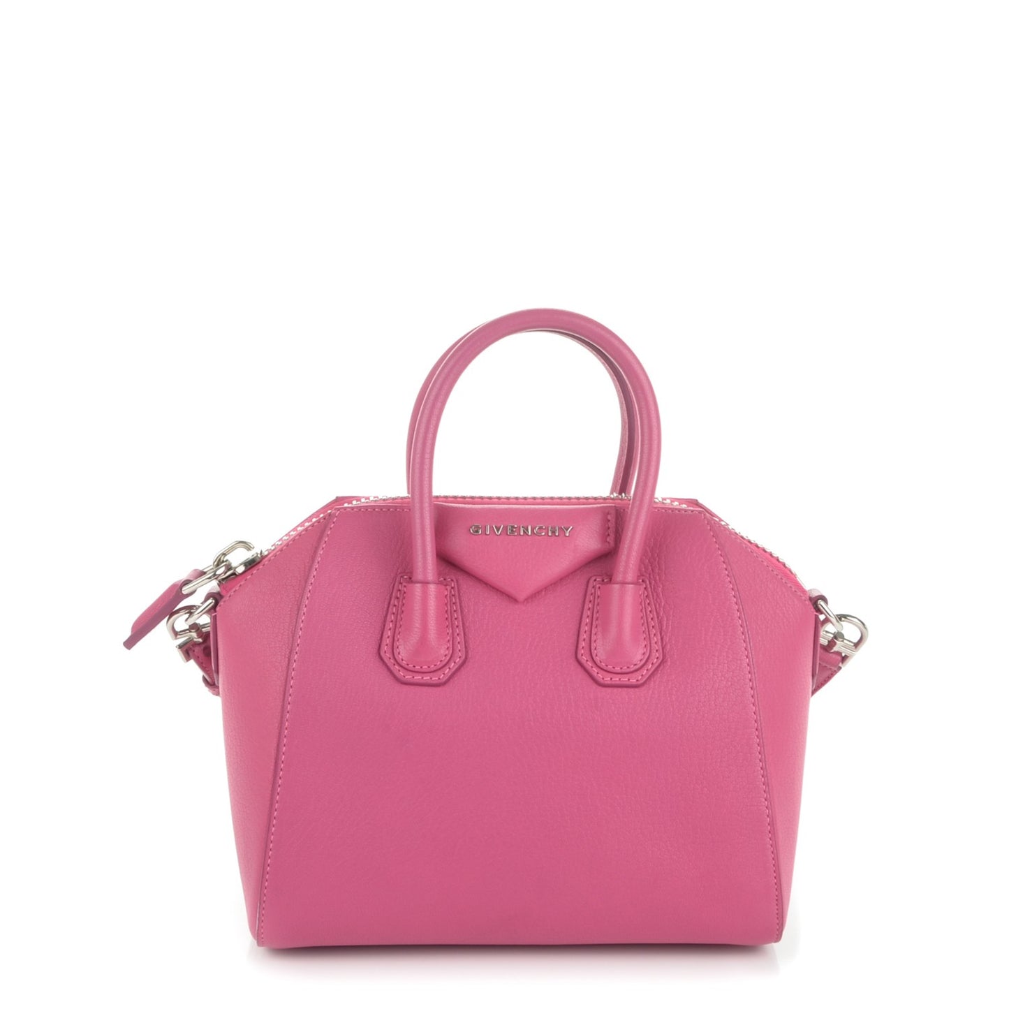 Sugar Goatskin Mini Antigona Fushia