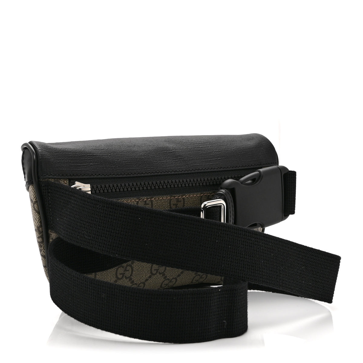 GG Supreme Monogram Belt Bag Black