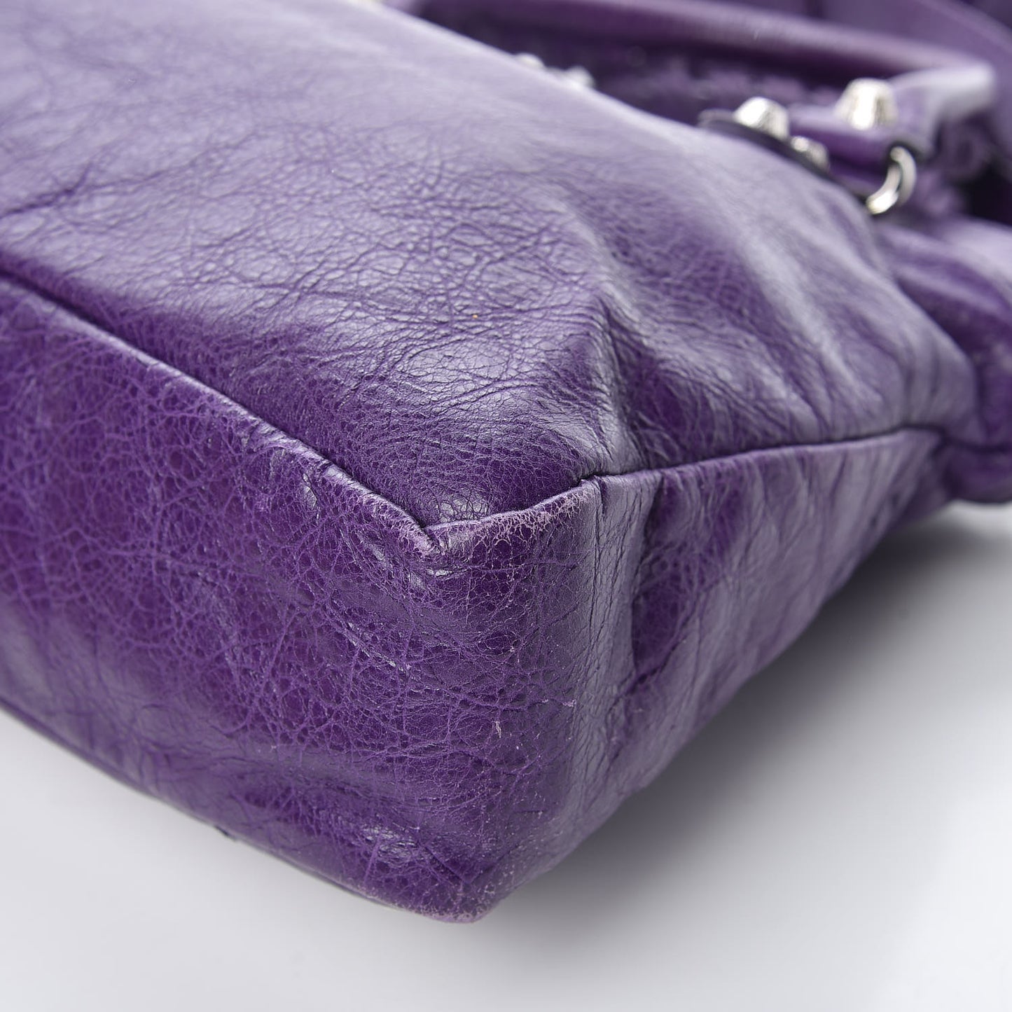 Agneau Giant 12 Silver Hardware Town Dark Violet