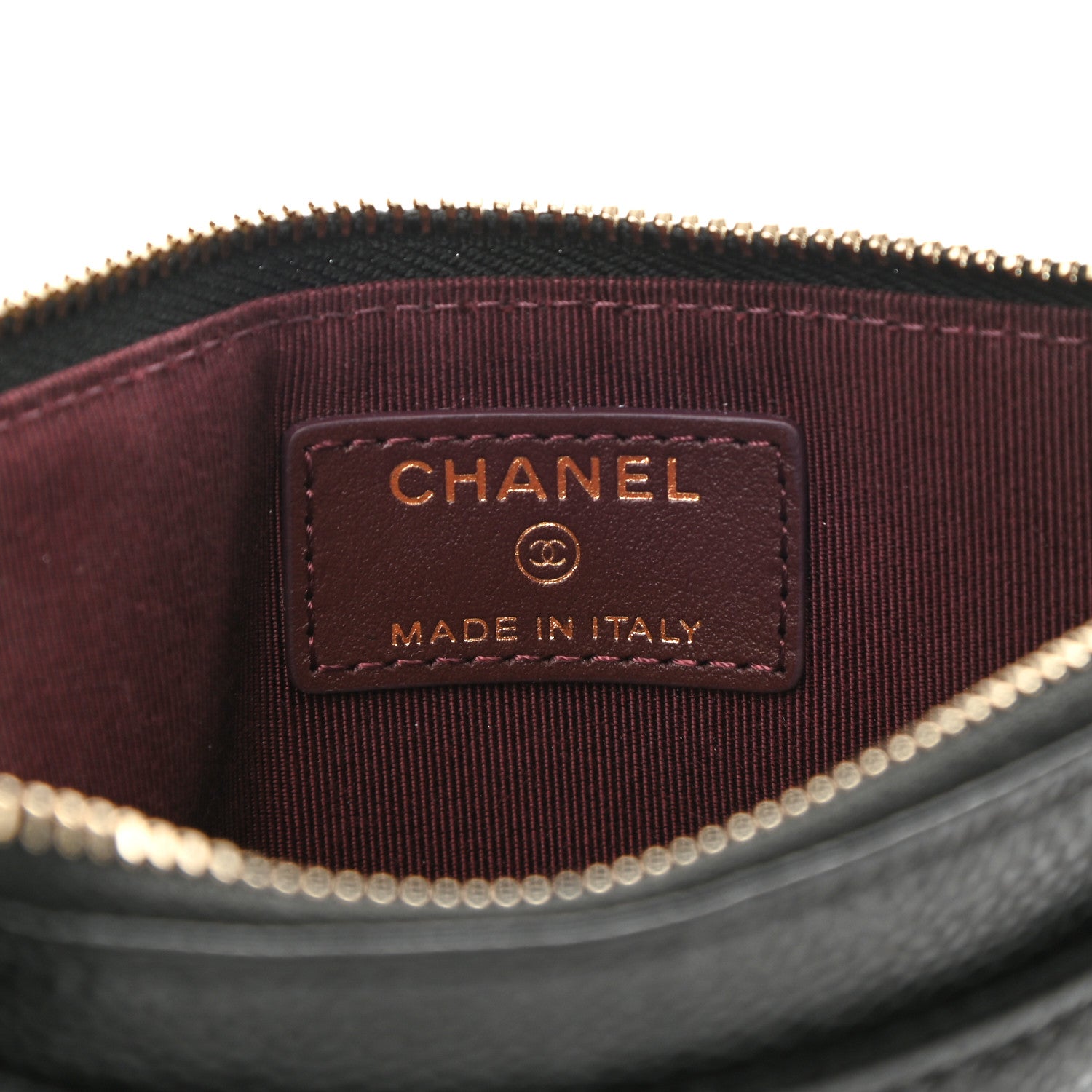 Chanel Caviar Quilted Classic Zip Pouch Black 6 of 8