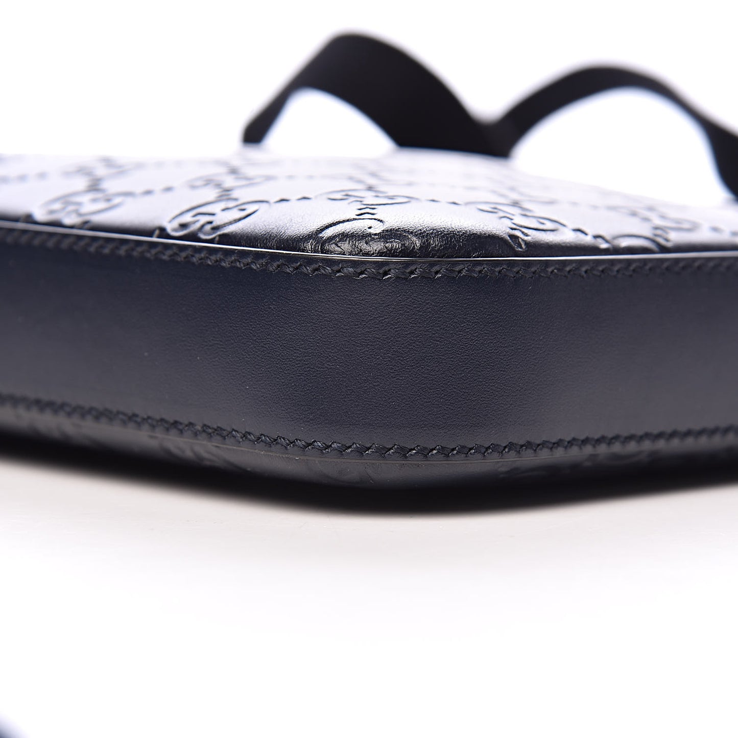Guccissima Signature Medium Flat Messenger Bag Blue