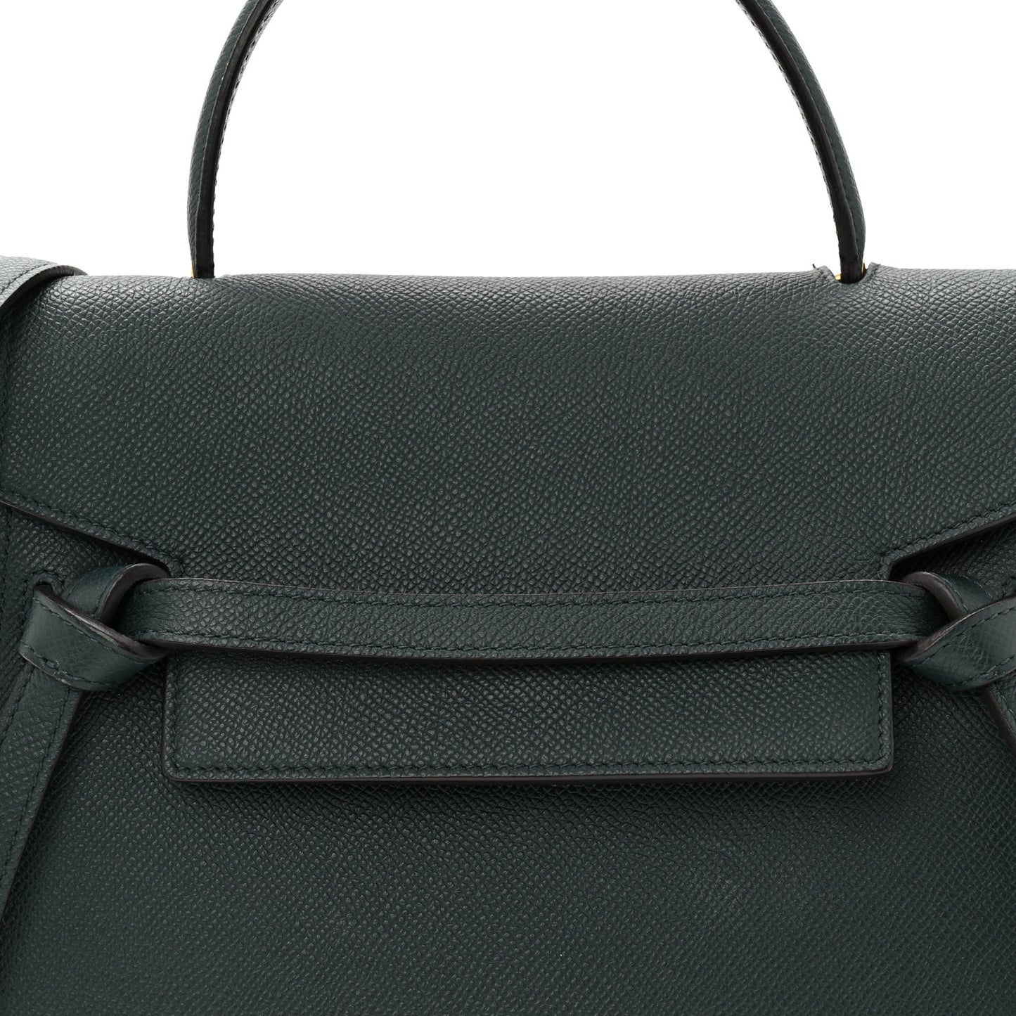 Grained Calfskin Micro Belt Bag Amazone