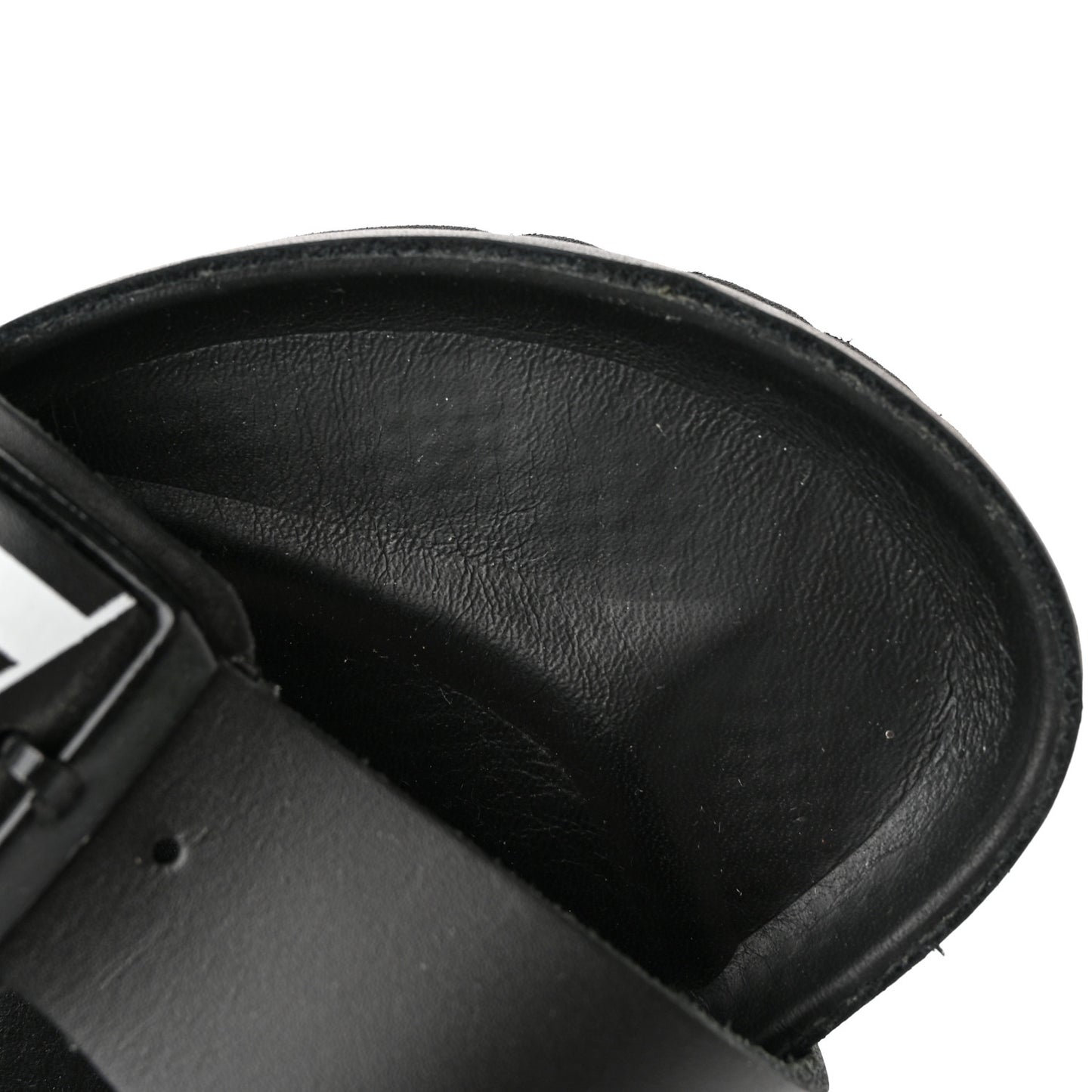 Calfskin VLTN Birkenstock Slide Sandals 39 Black