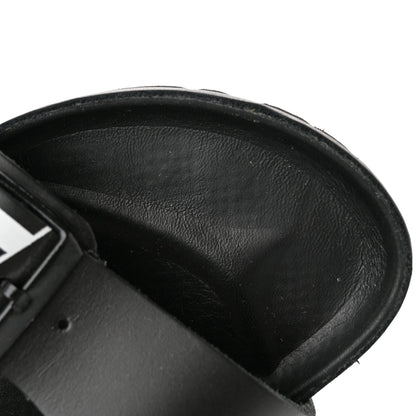 Valentino Garavani Calfskin VLTN Birkenstock Slide Sandals 39 Black 9 of 9