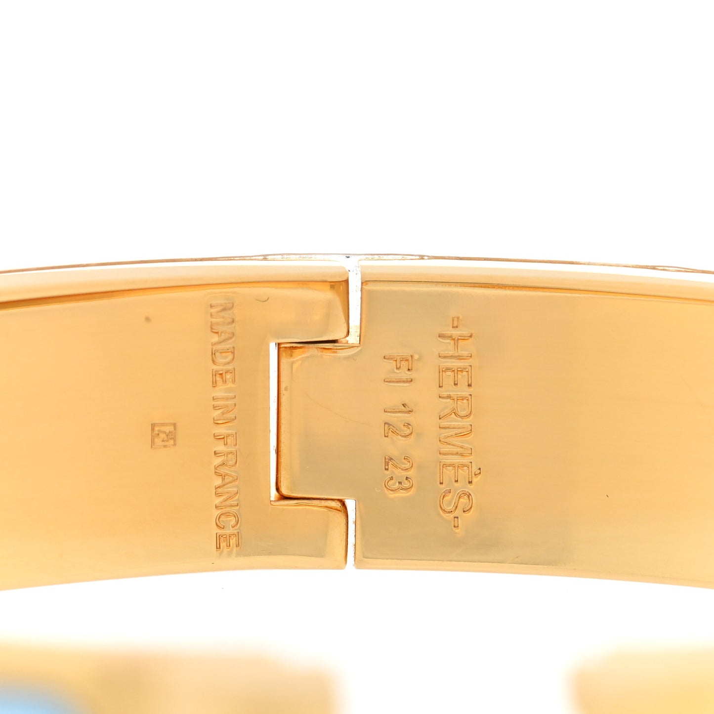 Enamel Narrow Clic Clac H Bracelet PM Bleu Polaire